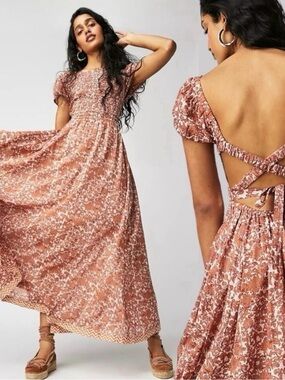 Free People Floral Maxi Dress
